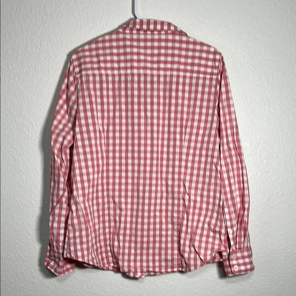 J. Crew Pink and White Checkered Button-Up Shirt - Picture 2 of 5